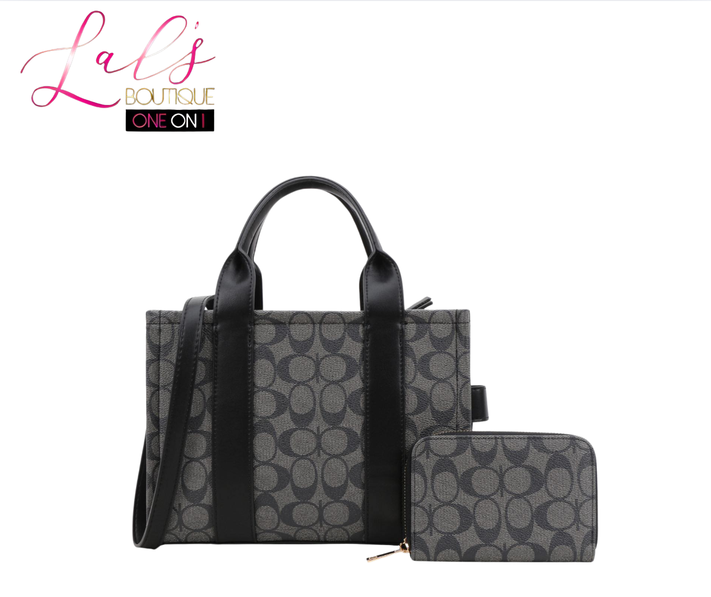C Designer-Inspired 2-Piece Handbag Set - Lal's Boutique