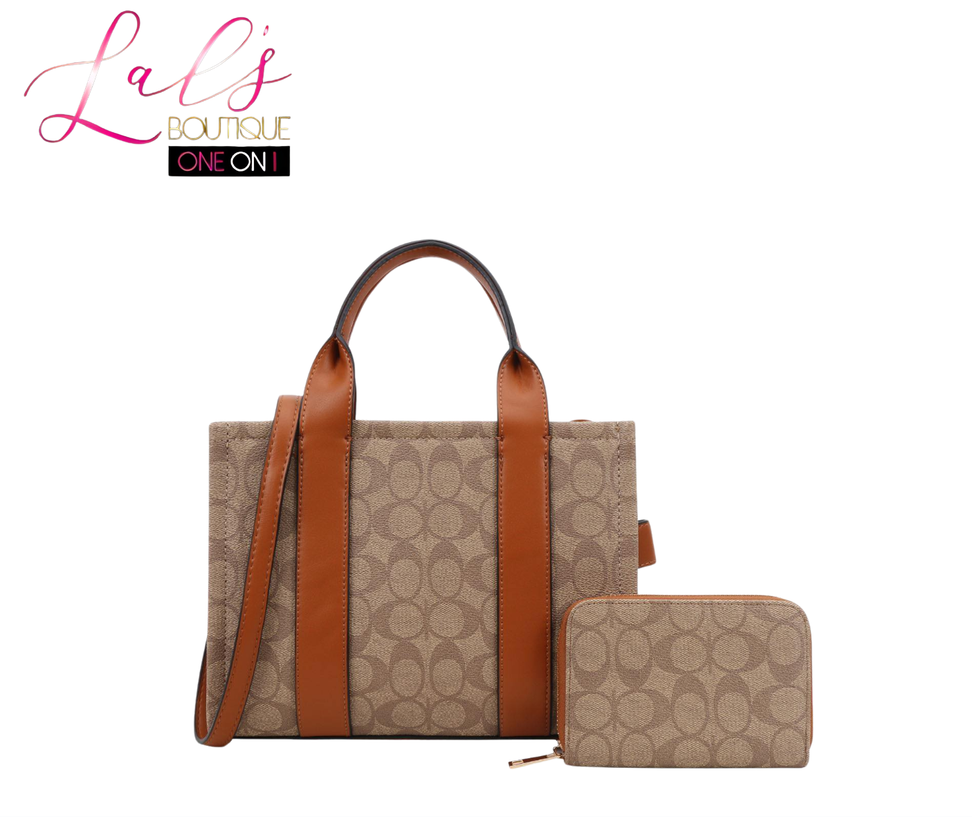 C Designer-Inspired 2-Piece Handbag Set - Lal's Boutique