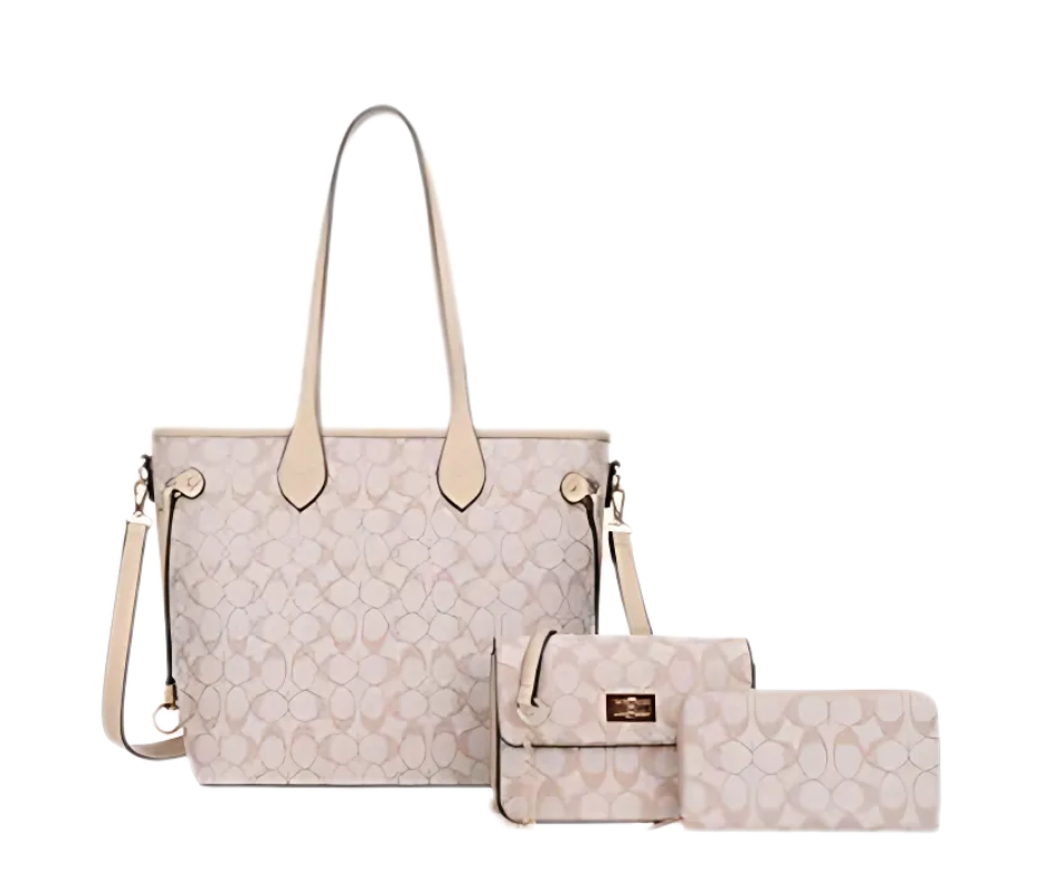 Inspired Classic 3-Piece Tote Bag Set - Lal's Boutique