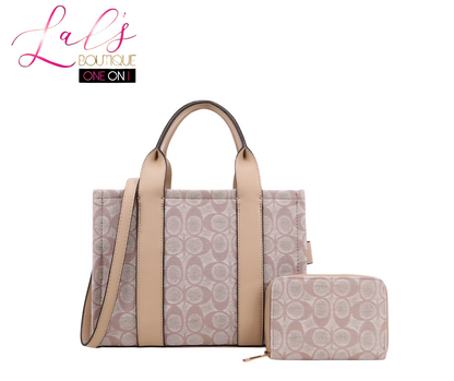 C Designer-Inspired 2-Piece Handbag Set - Lal's Boutique