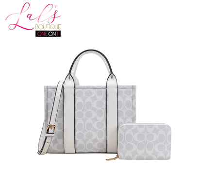 C Designer-Inspired 2-Piece Handbag Set - Lal's Boutique