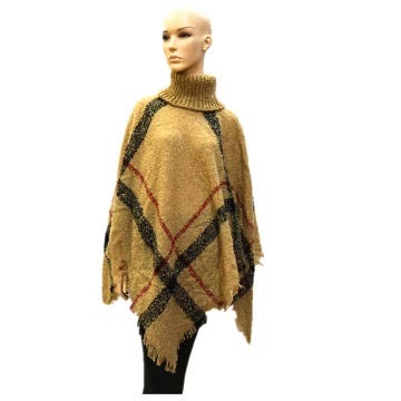 Yellow Gold Plaid Shawl