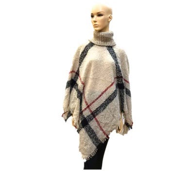 White Plaid Shawl - Lal's Boutique